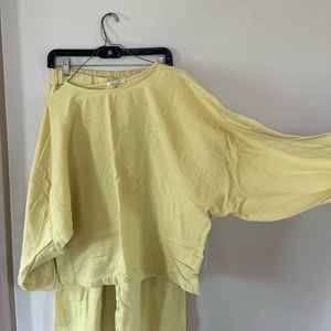 Black Crane Flannel Set